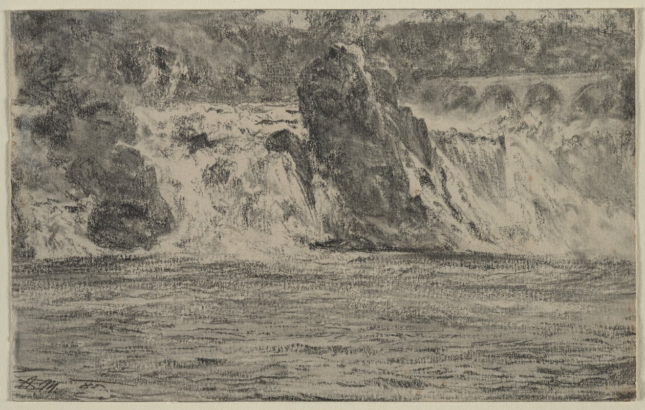 Cascate del Reno a Sciaffusa da Adolph Menzel