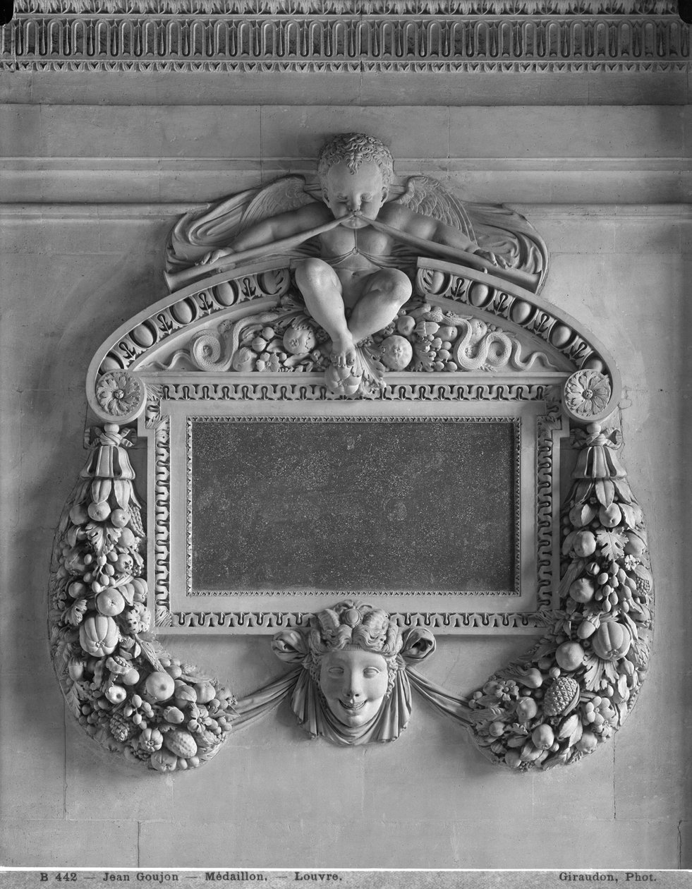 Cartiglio dalla Tribuna delle Cariatidi, fine XIX secolo (dettaglio) da Adolphe Giraudon