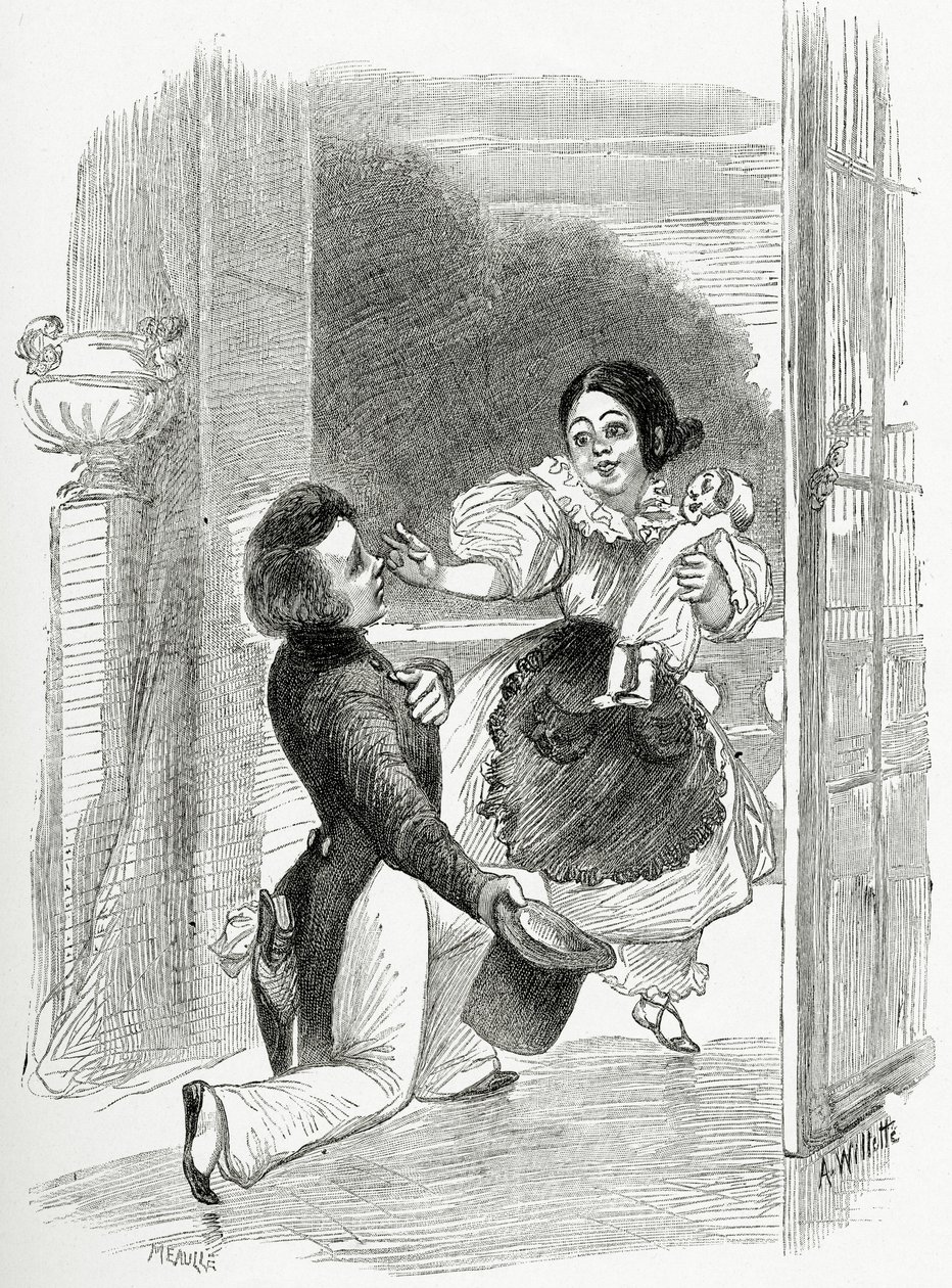 Illustrazione da Toute la Lyre, XIX secolo da Adolphe Leon Willette
