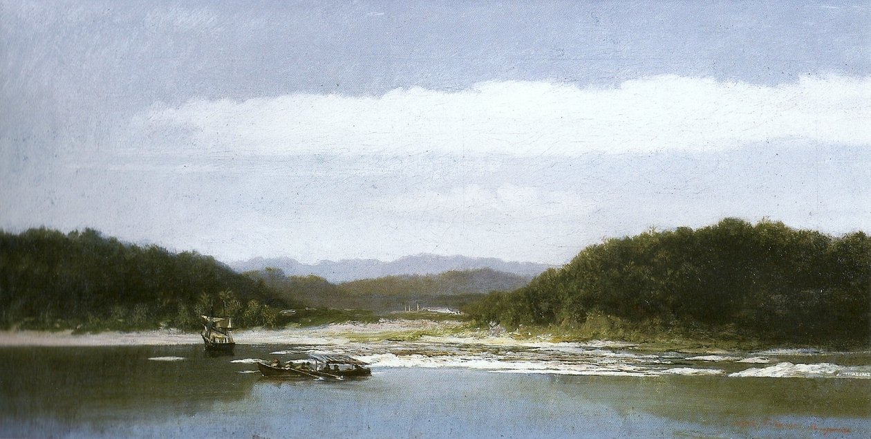 Acque interne della Baia di Guanabara da Adolphe Martial Potemont