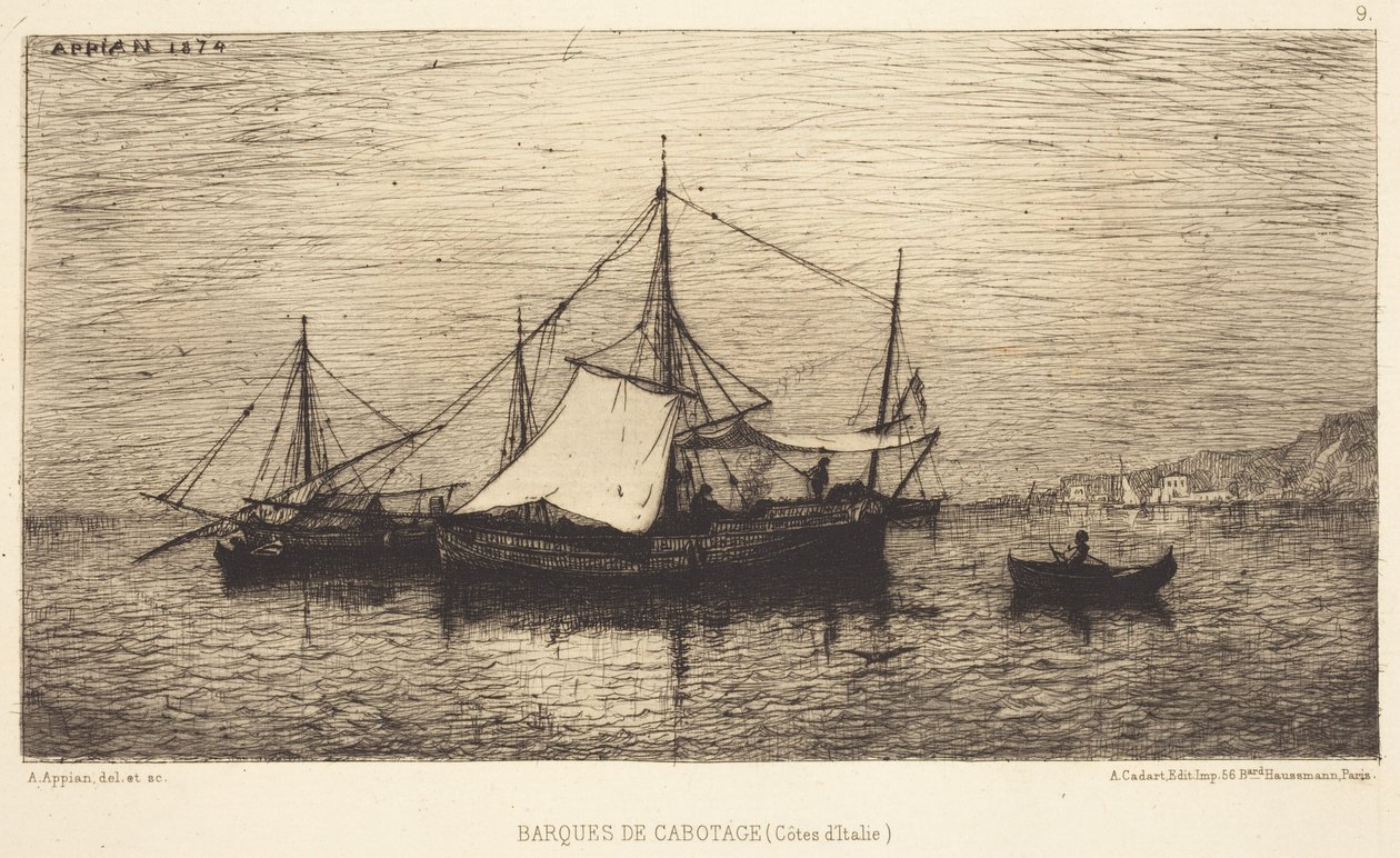Imbarcazioni da cabotaggio da Adolphe Appian