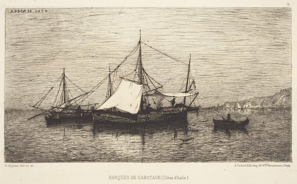 Imbarcazioni da cabotaggio da Adolphe Appian