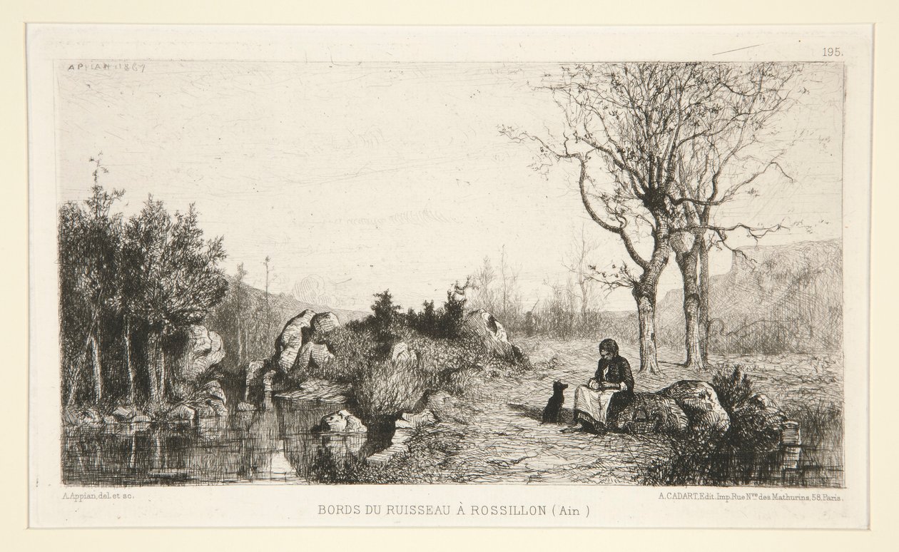 Bordi del ruscello a Rossilon (Ain) da Adolphe Appian