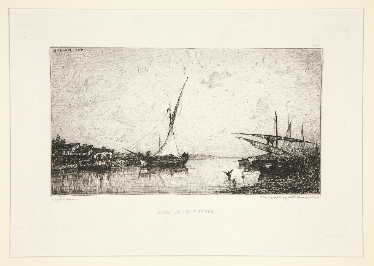 Canale a Martigues da Adolphe Appian
