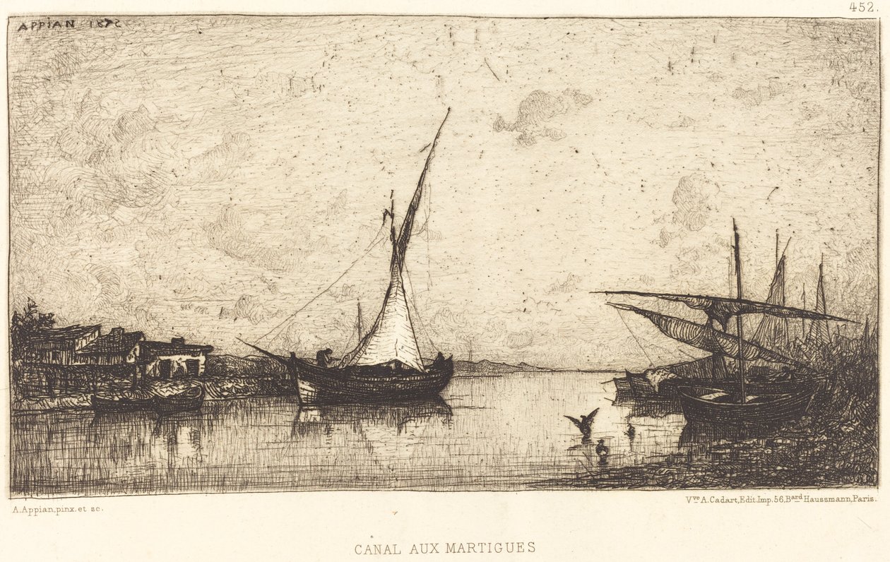 Canale ai Martiques da Adolphe Appian