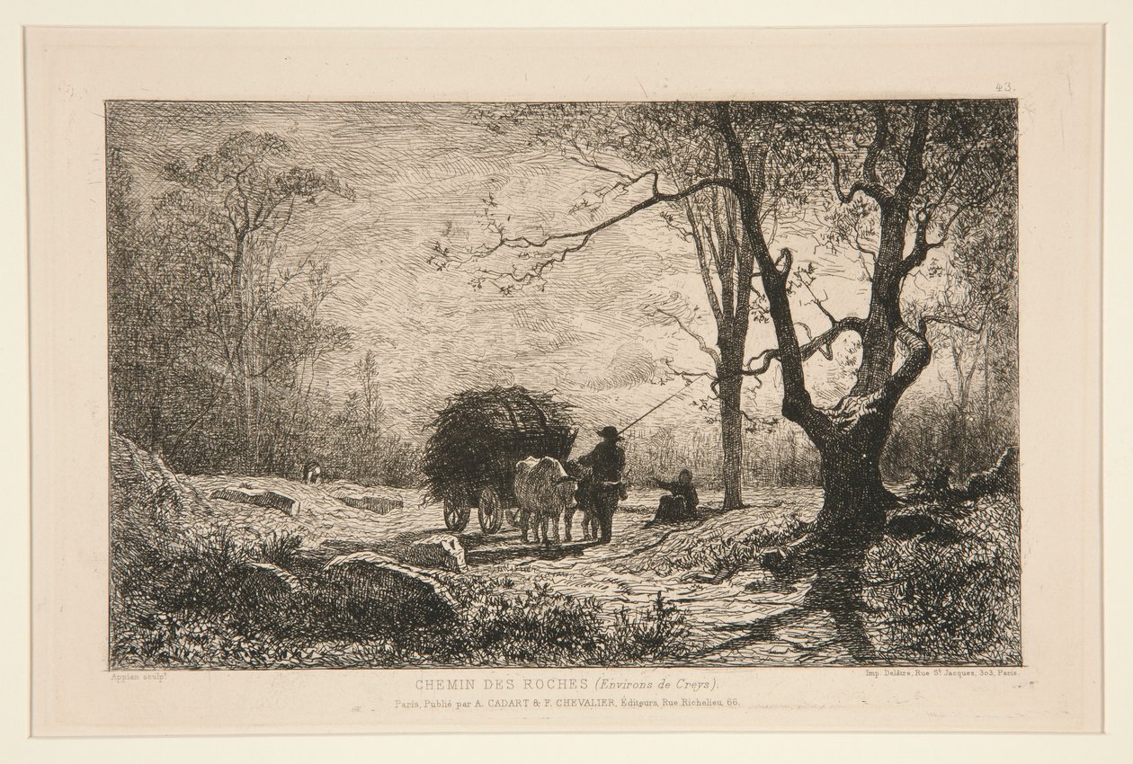 Sentiero roccioso nei dintorni di Creys da Adolphe Appian
