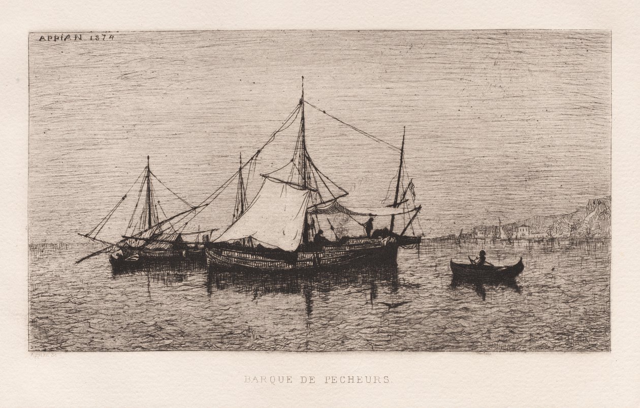 Barca da Pesca/Barca da Cabotaggio (Costa Italiana) (Barque de Pêcheurs/Barque de Cabotage (Côtes d