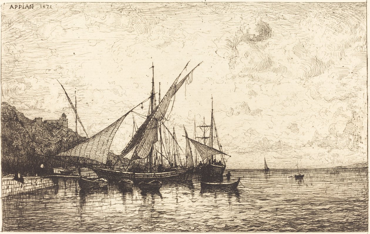 Il porto di Monaco da Adolphe Appian