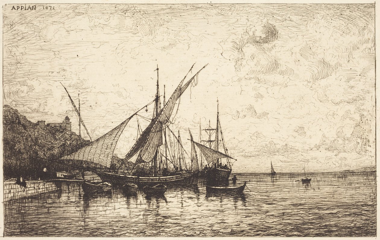 Il porto di Monaco da Adolphe Appian