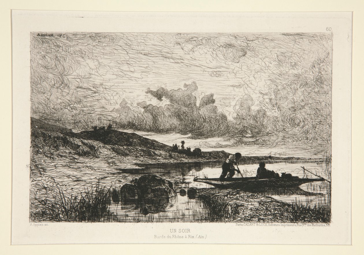 Una sera, rive del Rodano a Rix da Adolphe Appian
