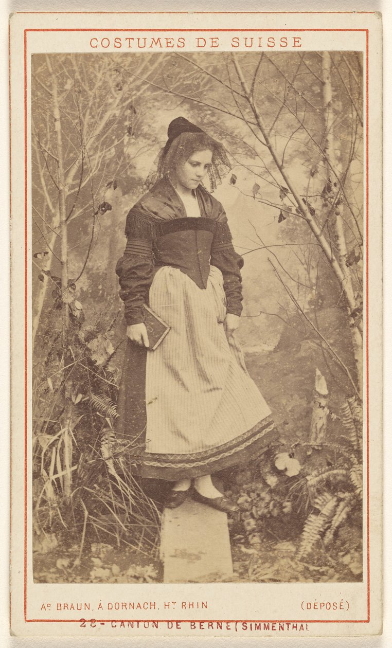 Costumi della Svizzera. Cantone di Berna (Simmenthal) da Adolphe Braun