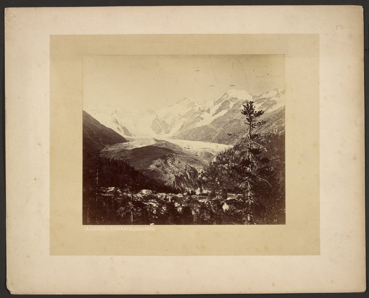 Ghiacciaio del Mortaratsch da Adolphe Braun