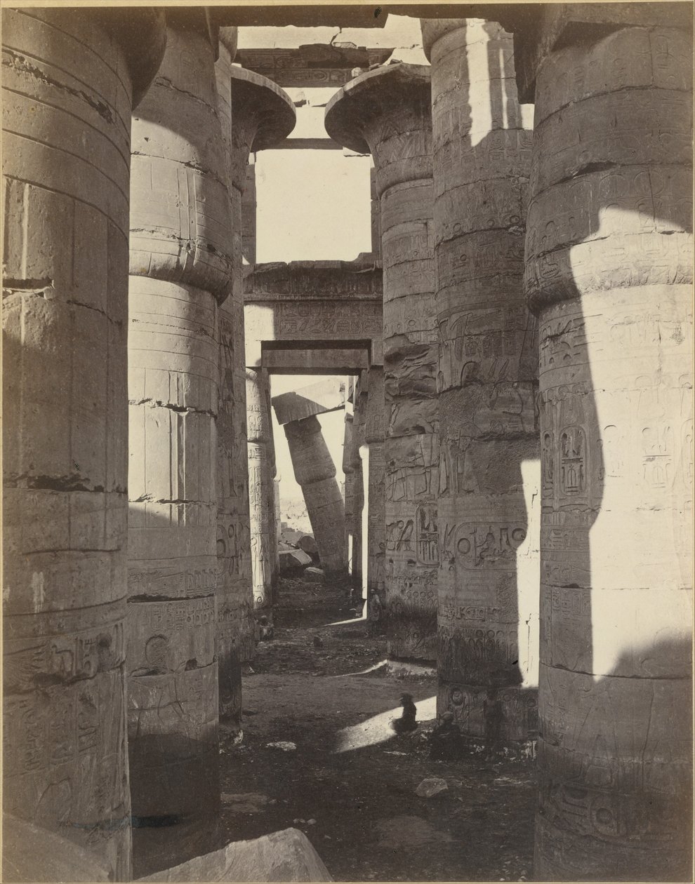 Alto Egitto, Sala ipostila a Karnak da Adolphe Braun