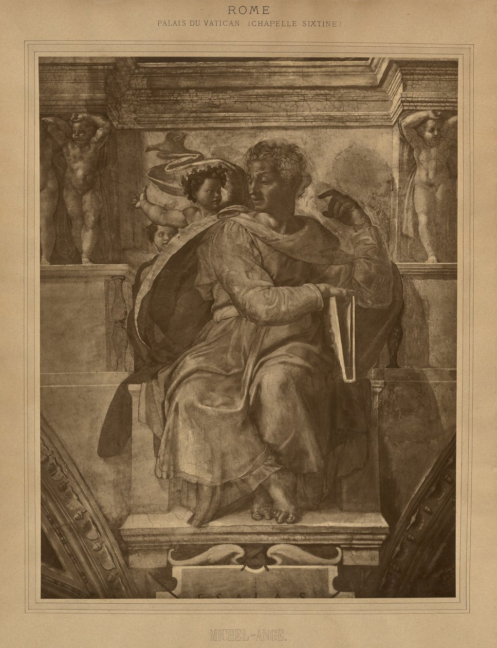Roma - Palazzo Vaticano - Cappella Sistina, Michelangelo da Adolphe Braun