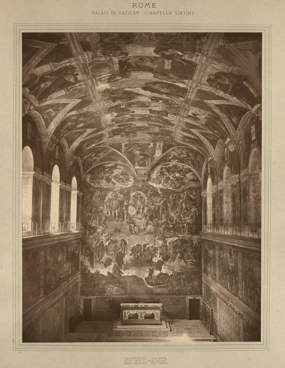 Roma - Palazzo Vaticano, Cappella Sistina - Michelangelo da Adolphe Braun