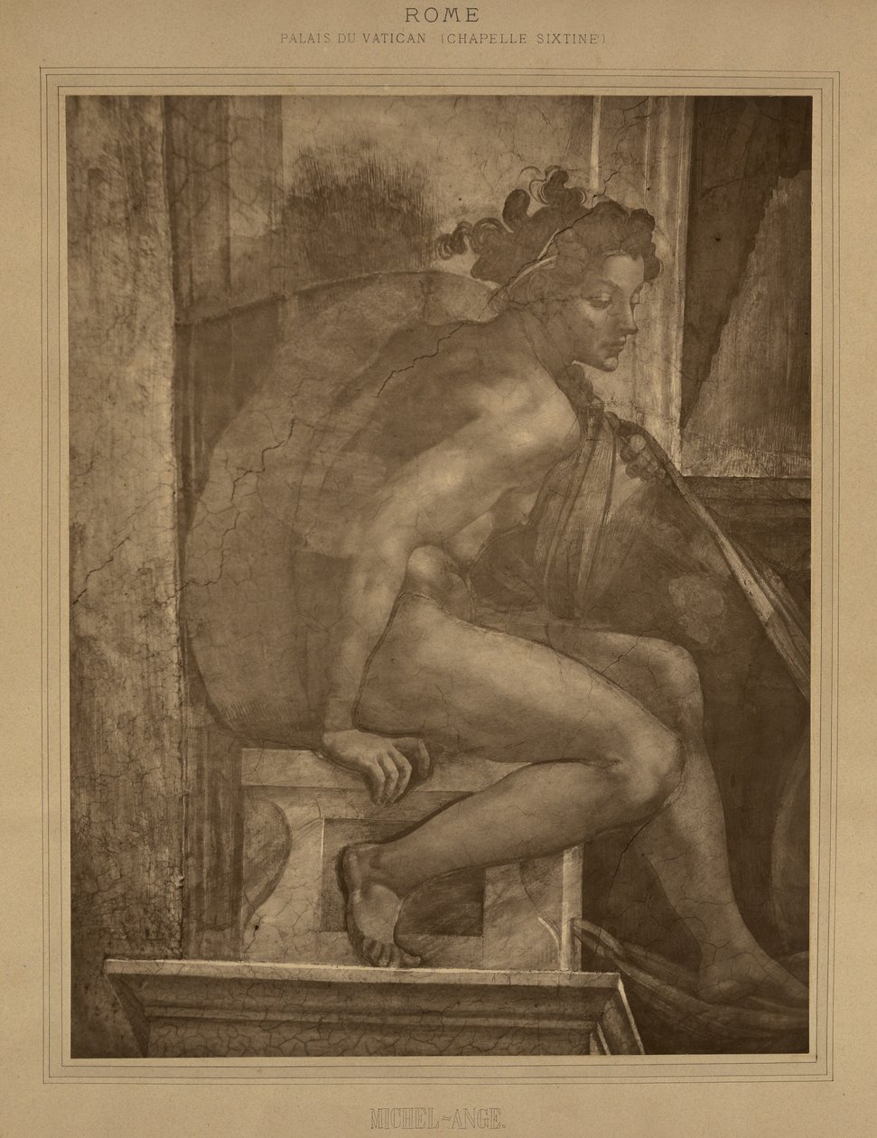 Roma - Palazzo Vaticano, Cappella Sistina, Michelangelo. da Adolphe Braun