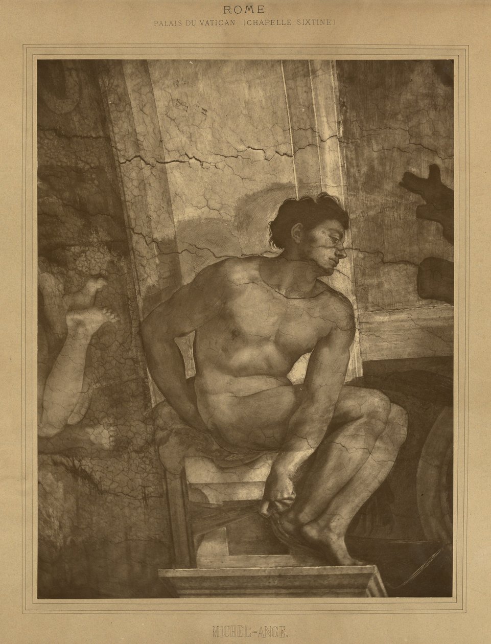Roma - Palazzo Vaticano, Cappella Sistina, Michelangelo da Adolphe Braun