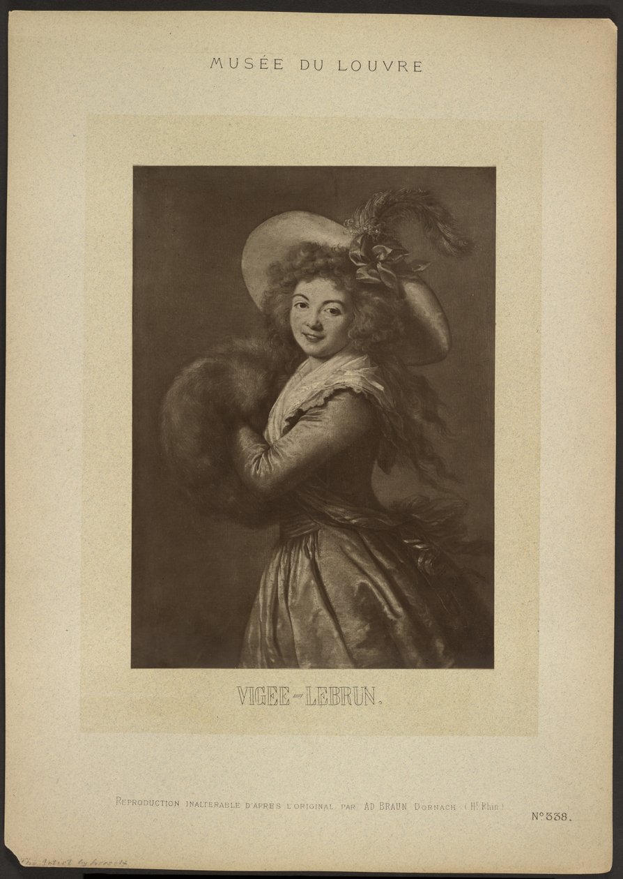 [Autoritratto di Vigee-Lebrun, Museo del Louvre] da Adolphe Braun