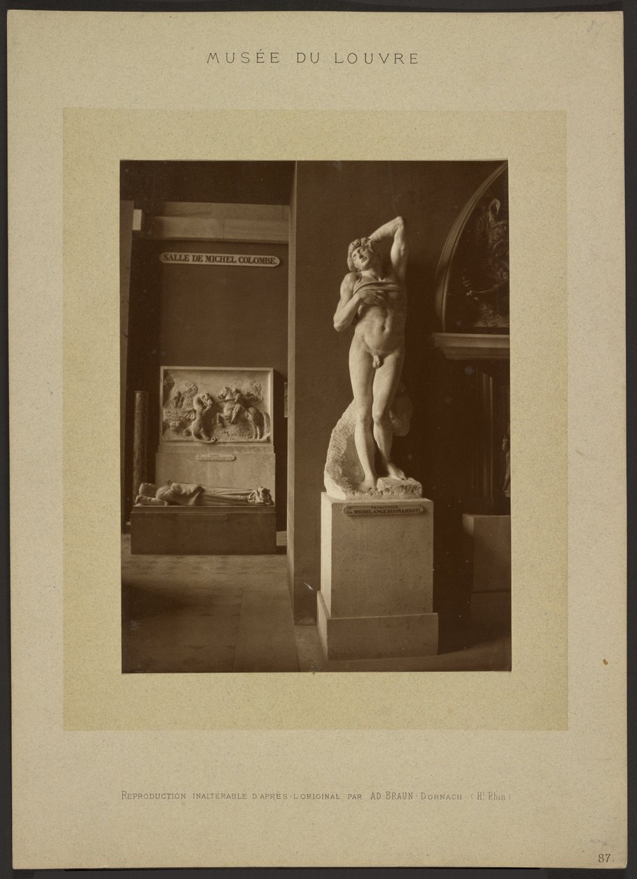 [Lo schiavo morente di Michelangelo, Museo del Louvre] da Adolphe Braun
