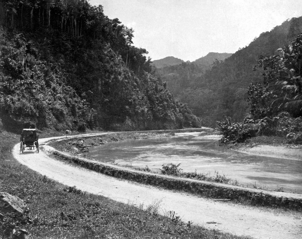Strada per Bog Walk, Giamaica, c1905 da Adolphe Duperly and Son
