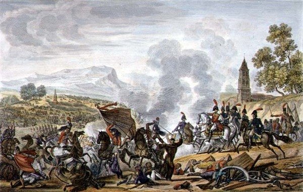 La Battaglia di Ocaña da Adolphe Eugene Gabriel (after) Roehn
