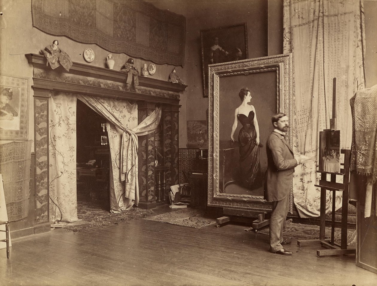 John Singer Sargent in atelier da Adolphe Giraudon