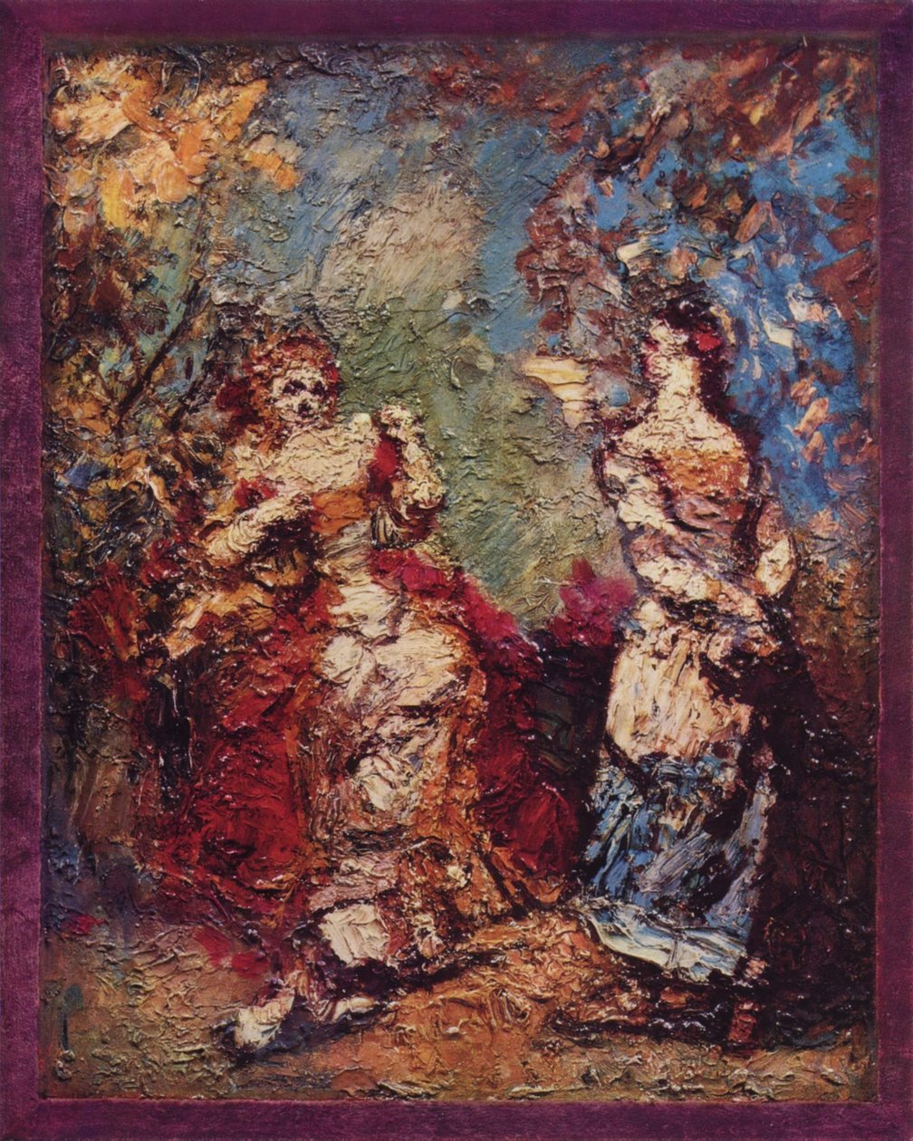 Francese: Les Précieuses Ridicules da Adolphe Joseph Thomas Monticelli