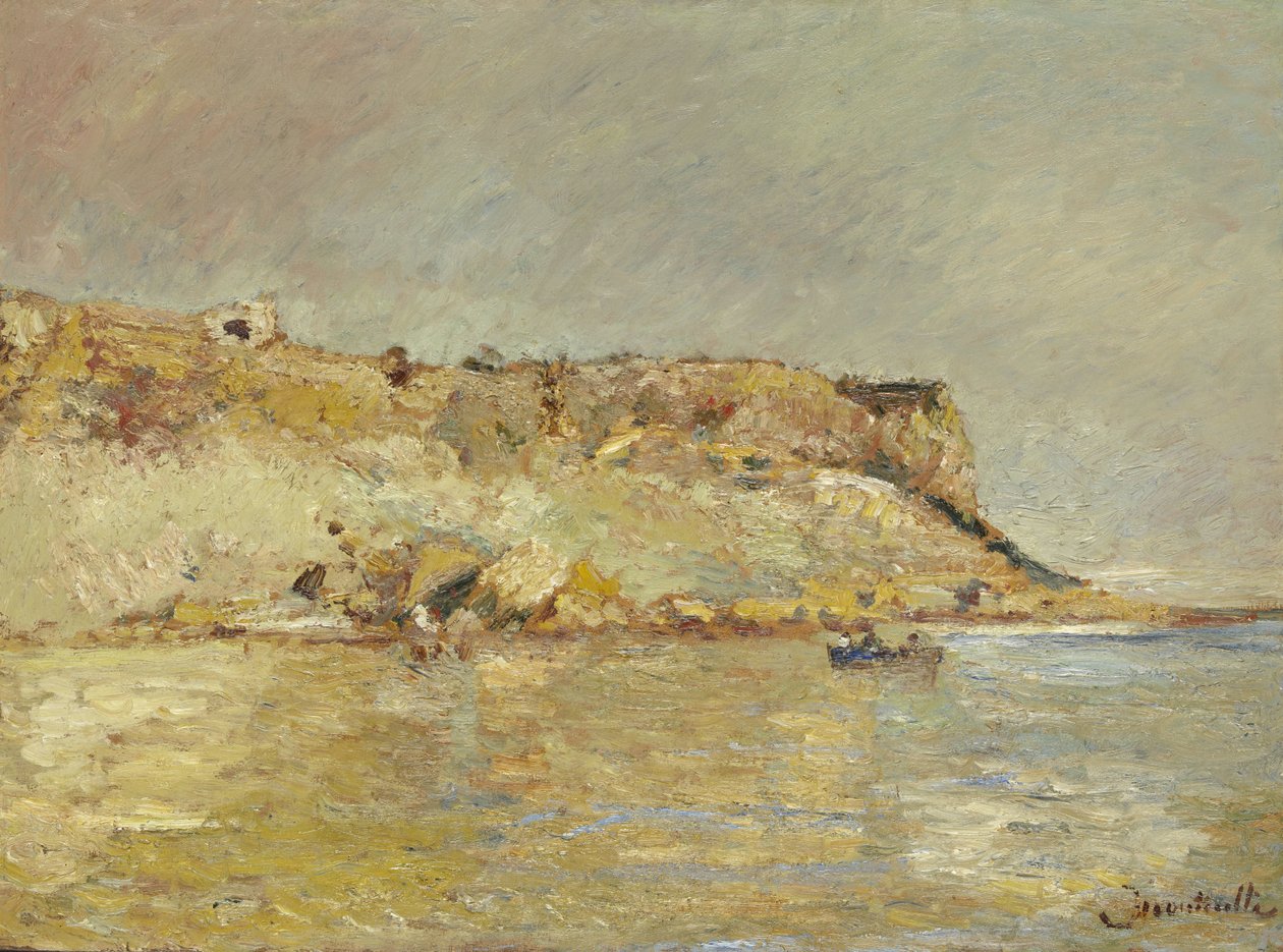 Catena montuosa costiera da Adolphe Joseph Thomas Monticelli