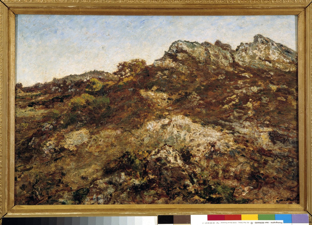 Paesaggio collinare (massiccio del Garlaban in Provenza) da Adolphe Joseph Thomas Monticelli