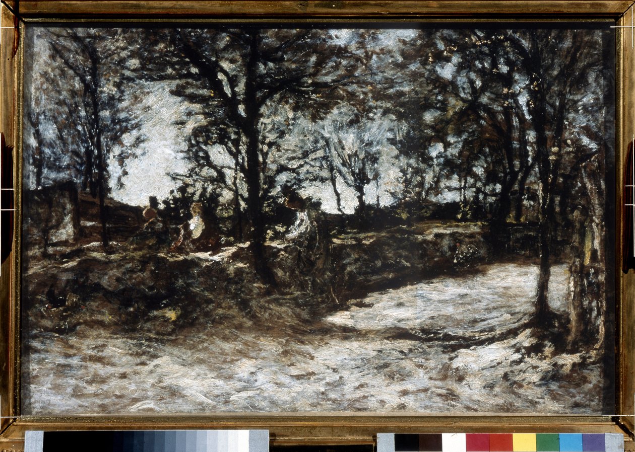 Paesaggio. Fontainebleau da Adolphe Joseph Thomas Monticelli