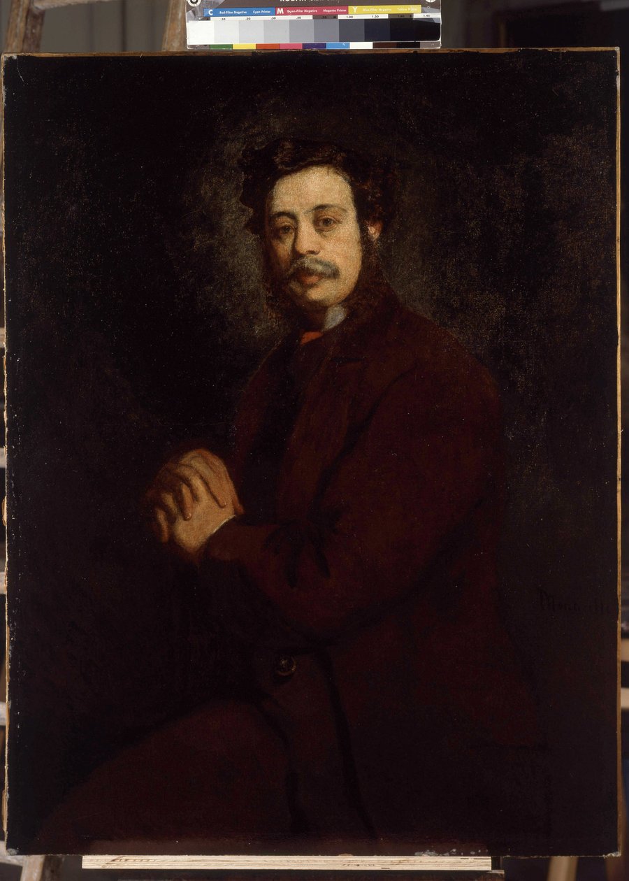 Ritratto di Mr. Khan da Adolphe Joseph Thomas Monticelli