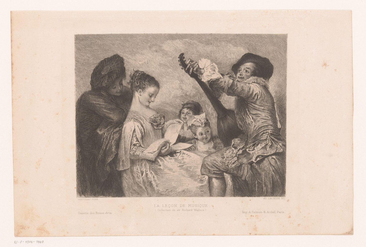 Compagnia musicale da Adolphe Lalauze