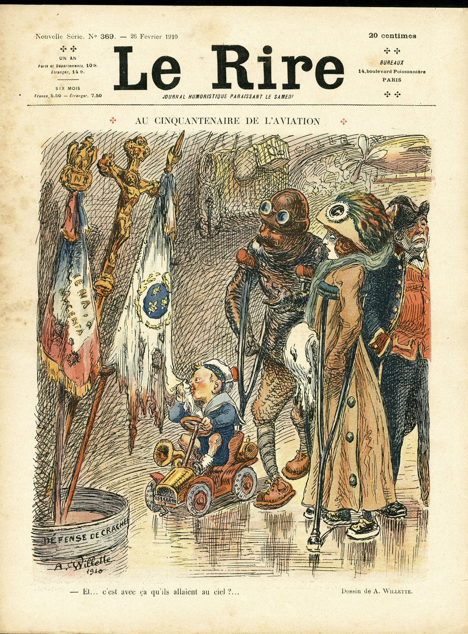 Illustrazione di Adolphe dit Willette per la copertina di Le Rire, 26/02/10 - Al cinquantesimo anniversario dell