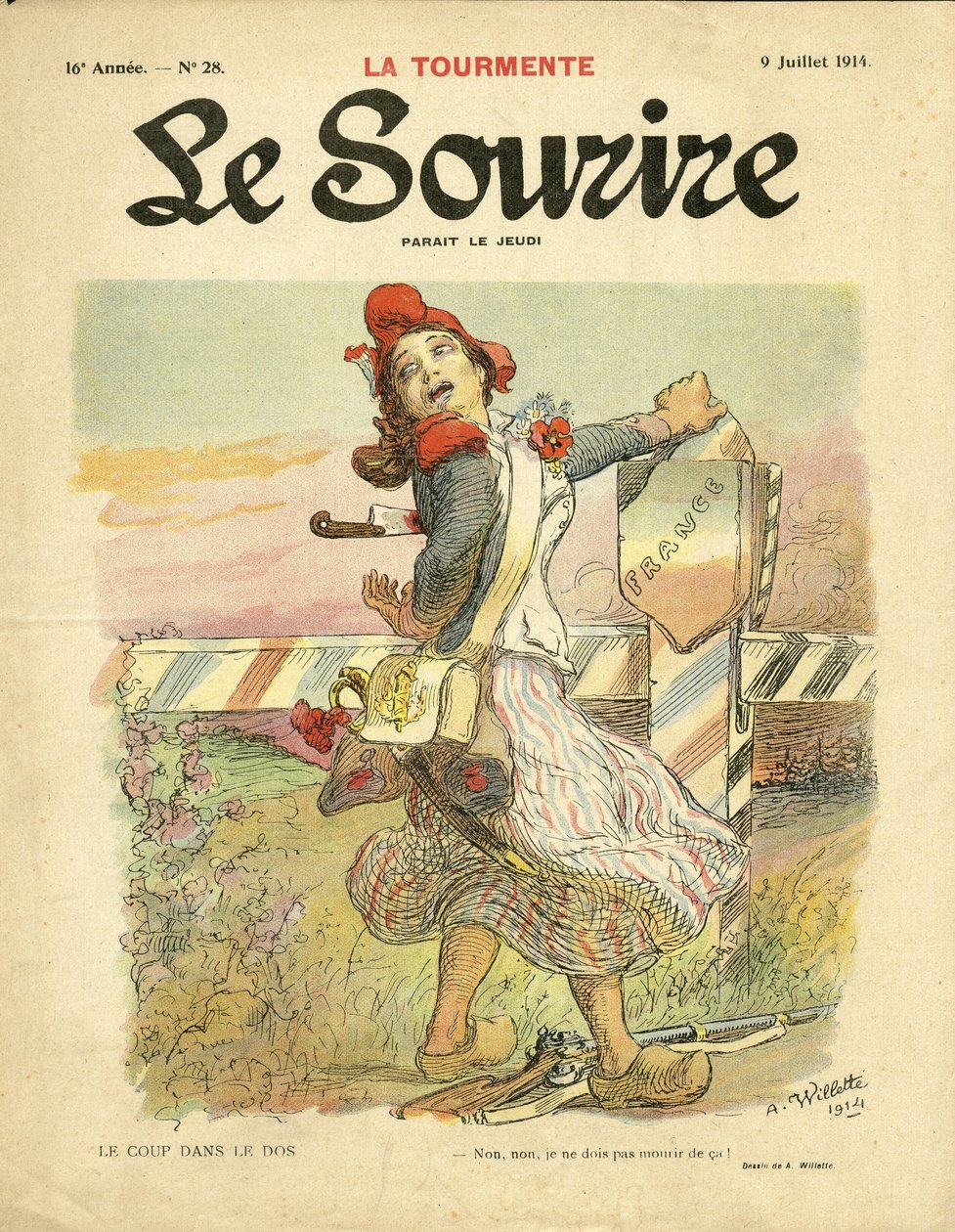 Le coup dans le dos da Adolphe Leon Willette