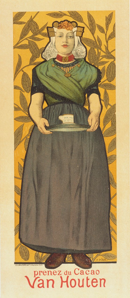 Prenez du Cacao Van Houten da Adolphe Leon Willette