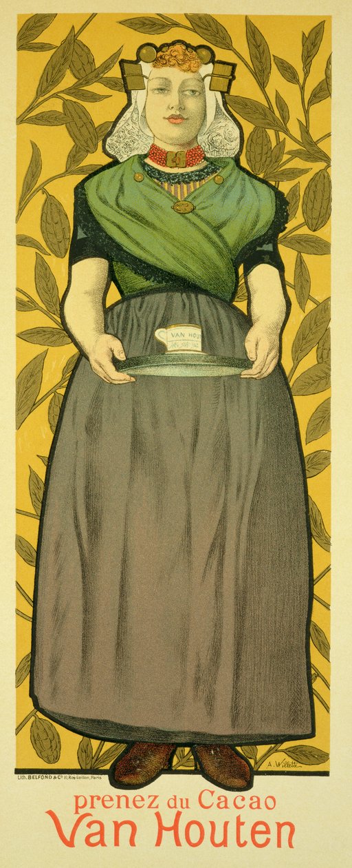 Riproduzione di un poster pubblicitario 