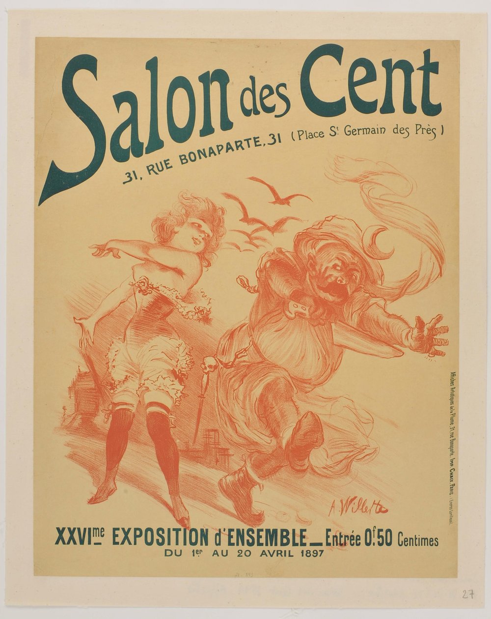 [Salon des Cent. April 1897] da Adolphe Leon Willette