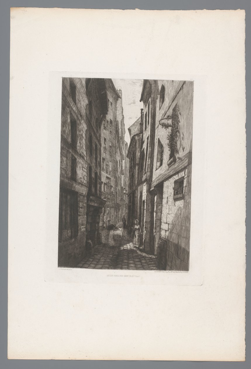 Vista sulla Rue Saint Éloi da Adolphe Martial Potemont