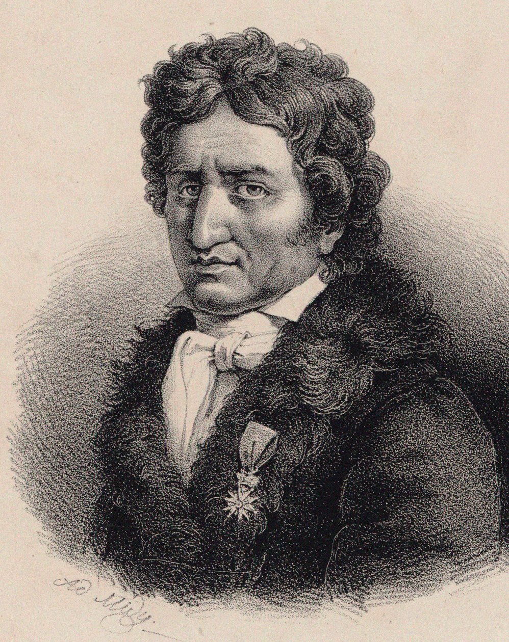 Ritratto del compositore Pierre-Alexandre Monsigny da Adolphe Midy