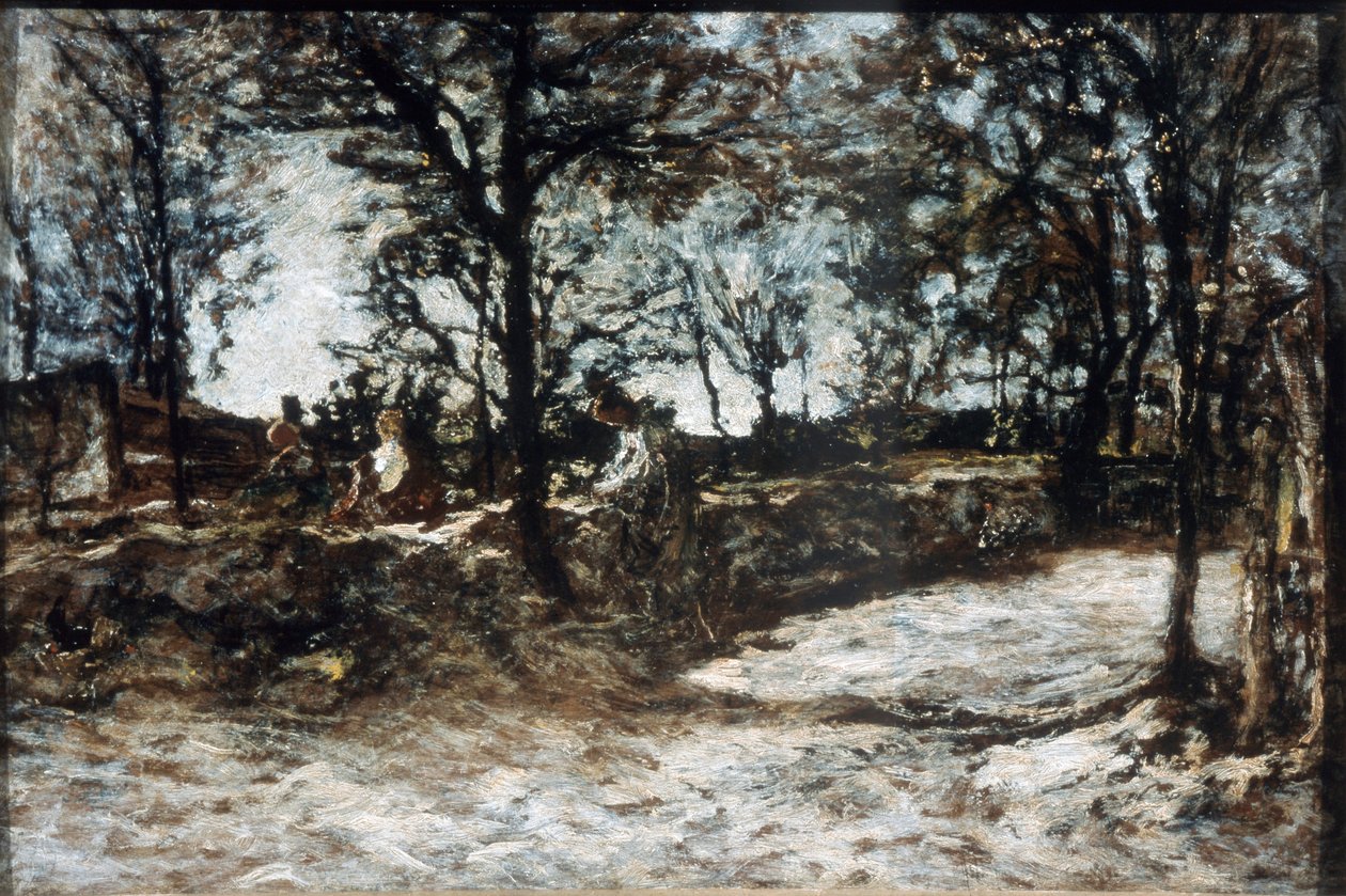 Paesaggio. Fontainebleau, XIX secolo da Adolphe Joseph Thomas Monticelli