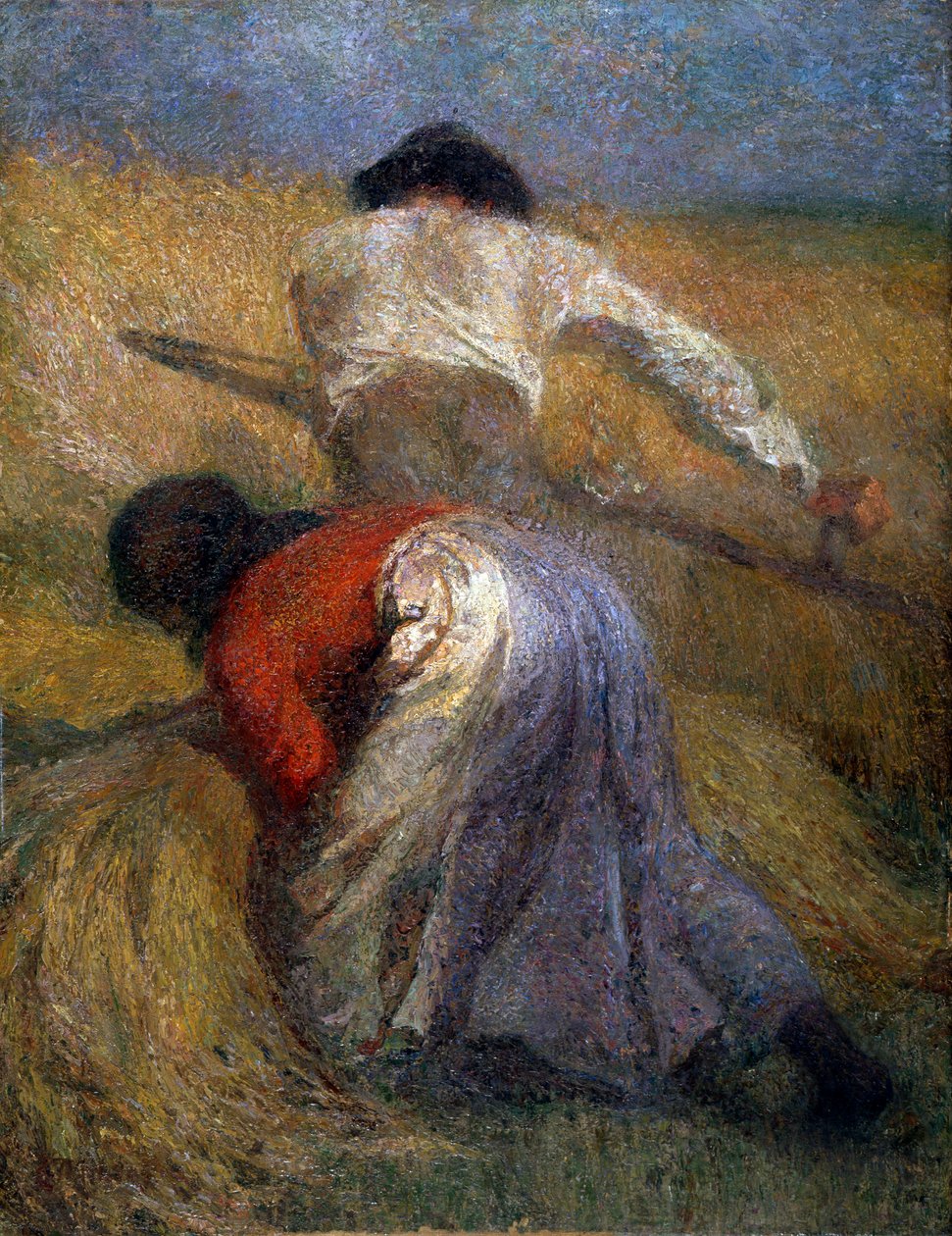 Il raccolto, XIX secolo da Adolphe Joseph Thomas Monticelli