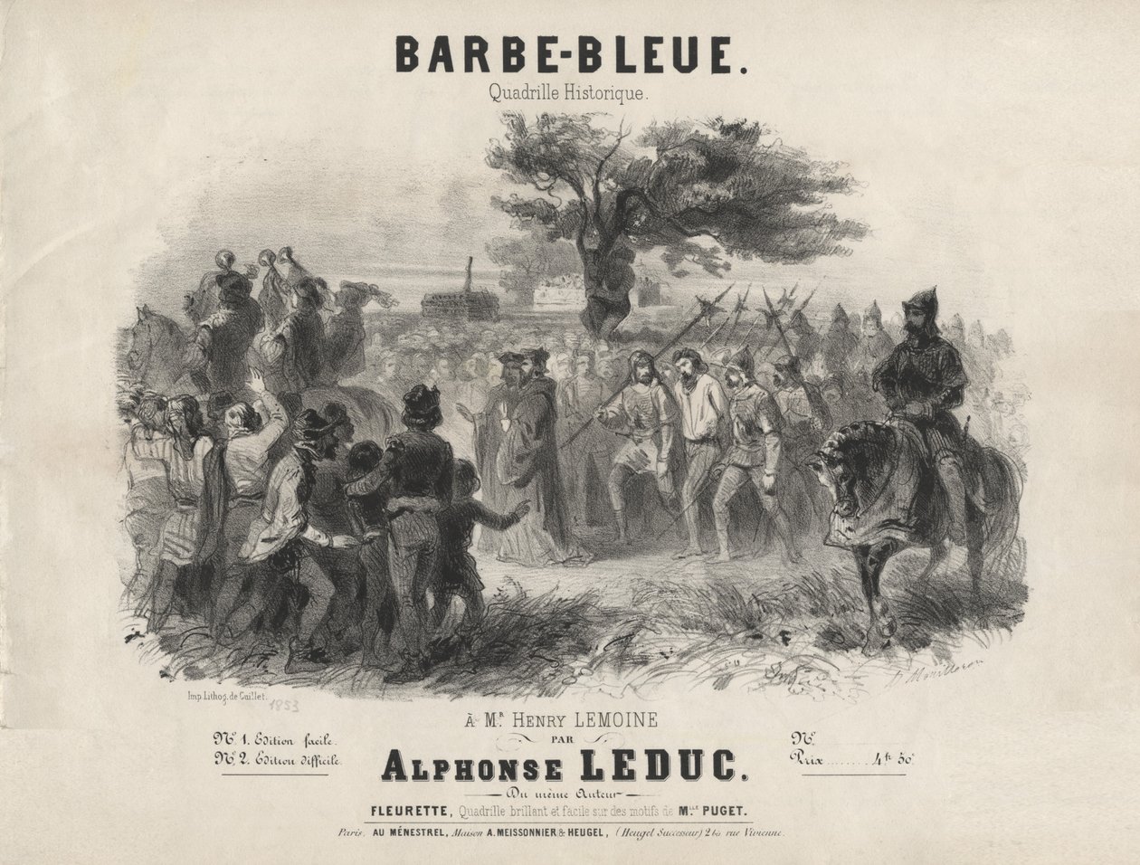 Alphonse Leduc - Barbablù, quadriglia storica da Adolphe Mouilleron