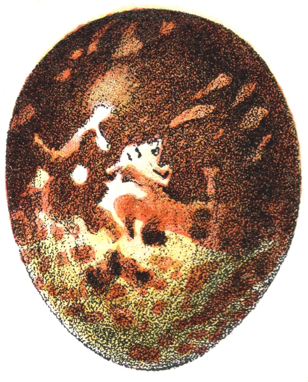 Uovo di falco pecchiaiolo (Pernis apivorus), 1923 da Adolphe Philippe Millot