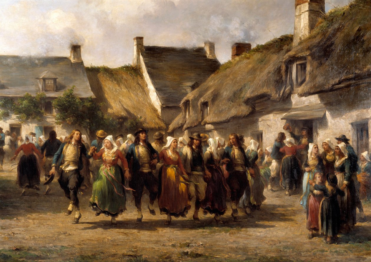 Un matrimonio in Bretagna nel 1863 da Adolphe Pierre Leleux