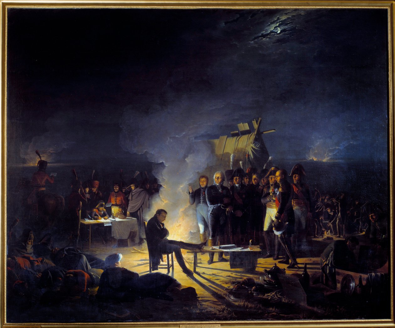 Bivacco di Napoleone I sul campo di battaglia di Wagram (5-6 luglio) da Adolphe Roehn
