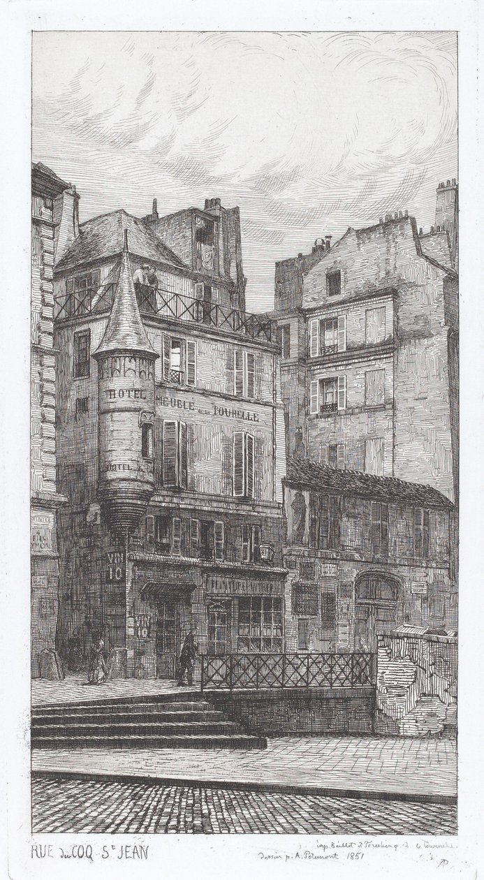 Rue du Coq St. Jean da Adolphe Théodore Jules Martial Potémont