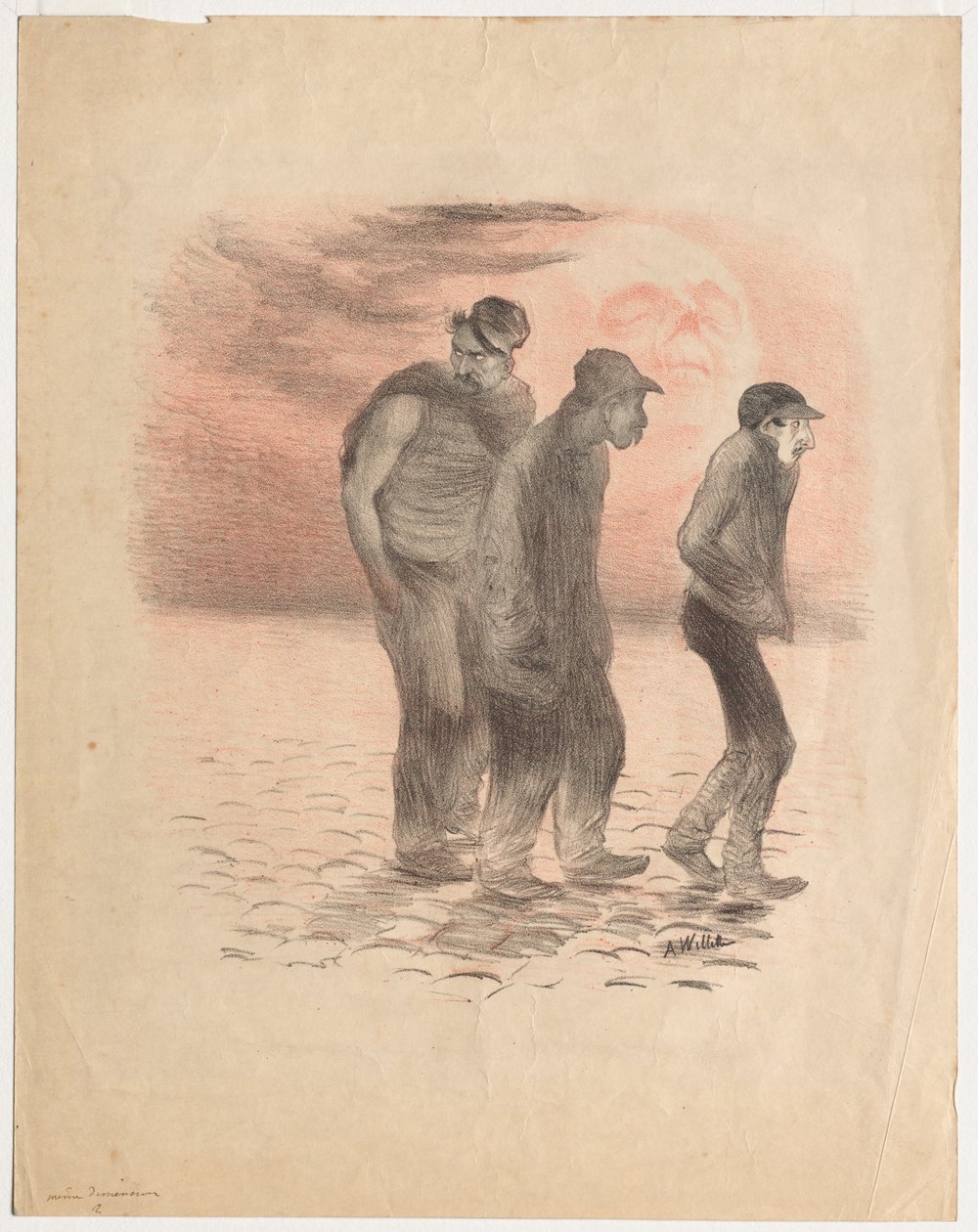 Scene di Parigi e assassini da Adolphe Willette
