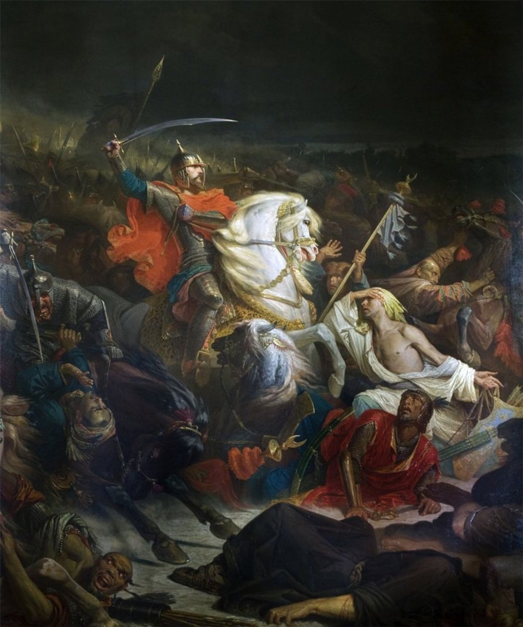 La battaglia di Kulikovo (1849) da Adolphe Yvon