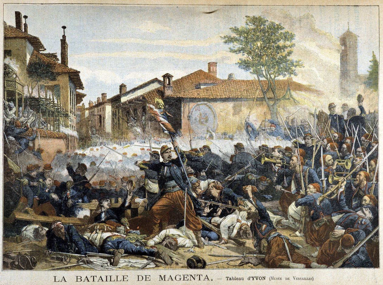 La Battaglia di Magenta - in "The Petity Journal" del 15/09/1901 da Adolphe Yvon