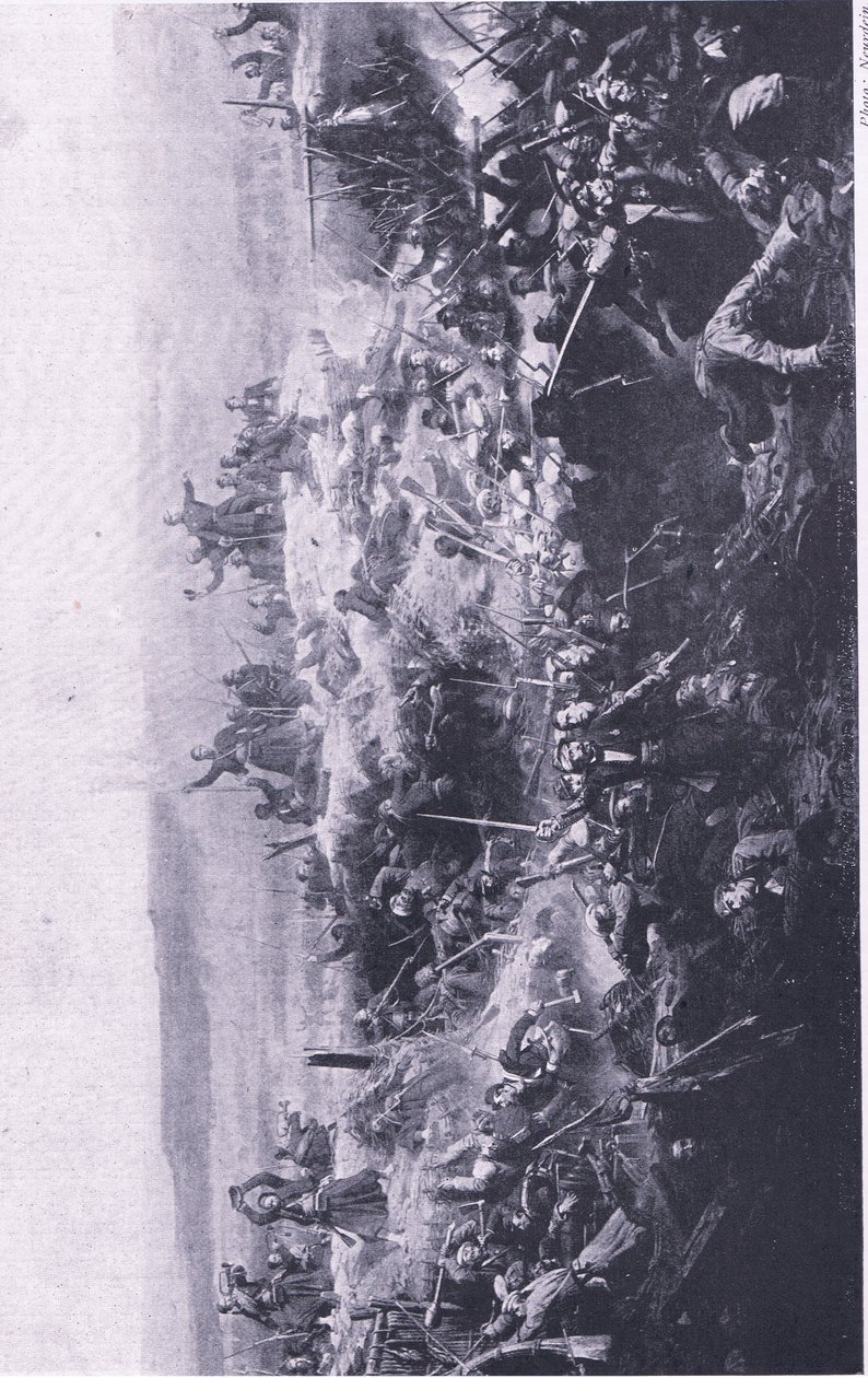 La presa del Malakoff da parte dei francesi, illustrazione da British Battles on Land and Sea, 1915 da Adolphe Yvon